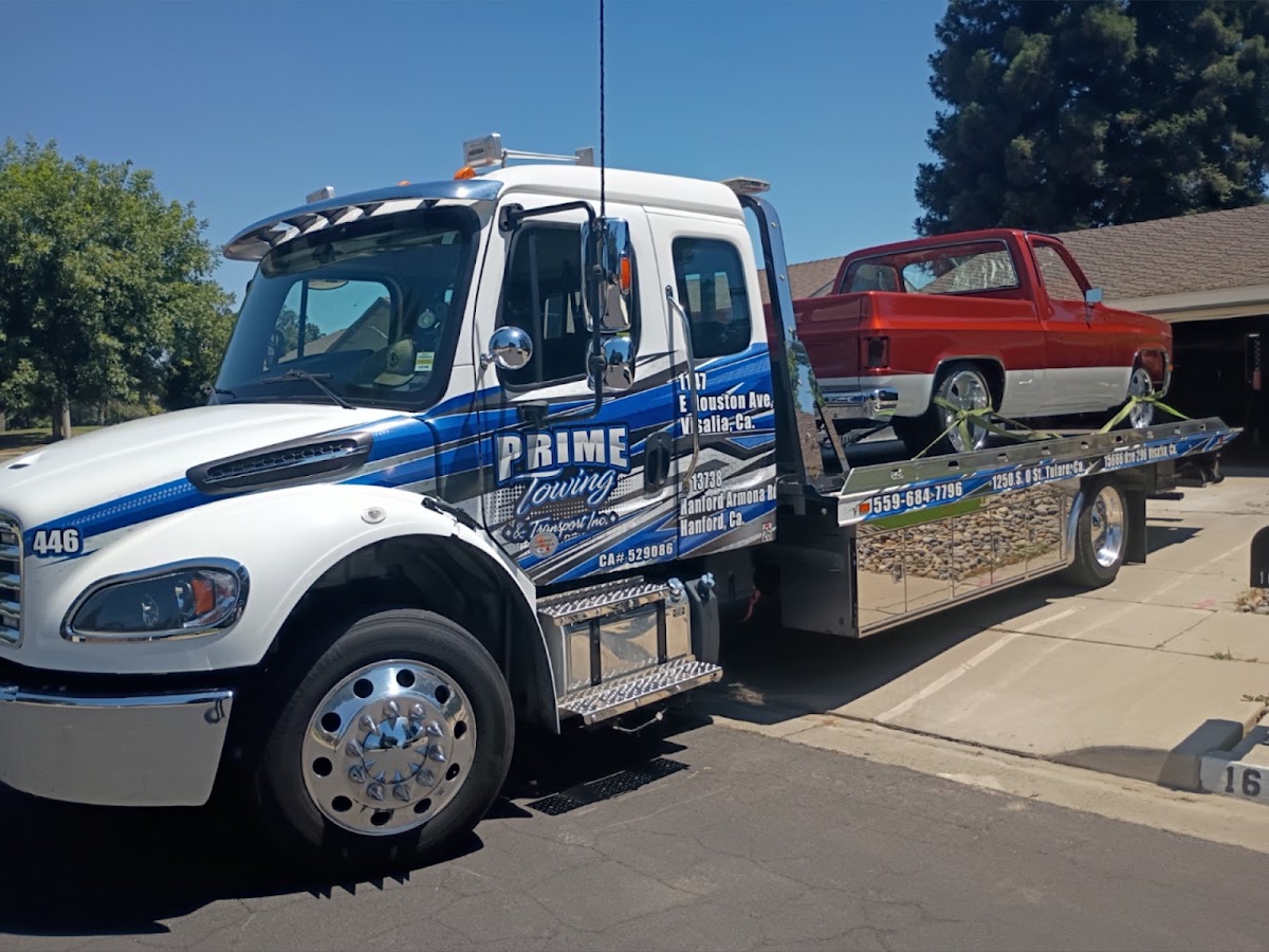 Prime Towing & Transport Inc work