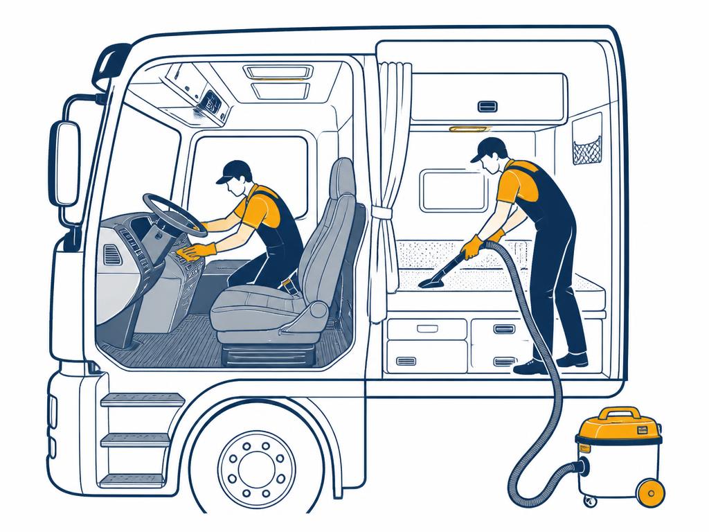Inside cab & vacuum